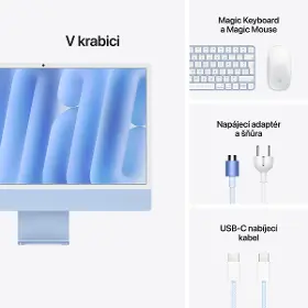 PC s monitorom - Apple iMac 24" M6 10-core 16/256 GB Blue SK (2 Thunderbolt ports) - 8