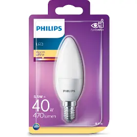 Žárovka - Philips LED 40W E14 WW 230V B35 FR ND/ - 1