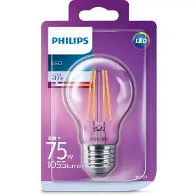 Žárovka - Philips LED Cla 75W A60 E27 FILAMENT 4000K - 2