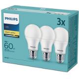 Philips LED 60W A60 E27 CW FR ND 3ks