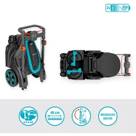 Akumulátorová kosačka - Gardena Akumulátorová kosačka PowerMax Duo 46/36V P4A 2.5 - set - 4