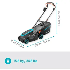 Akumulátorová kosačka - Gardena Akumulátorová kosačka PowerMax 37/36V P4A - set - 3