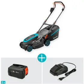 Akumulátorová kosačka - Gardena Akumulátorová kosačka PowerMax 37/36V P4A - set - 4