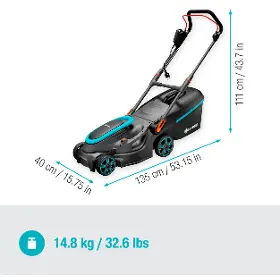 Zahradní sekačka rotační - Gardena Elektrická sekačka PowerMax 37/1800 G2 - 2