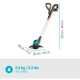 Strunová zahradní sekačka - Gardena 23/18V P4A EasyCut set - 4