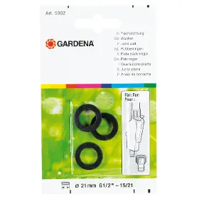 Těsnění - Gardena Ploché těsnění 33 mm (G 1"), 3 ks - 2
