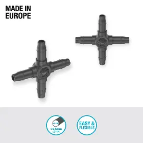 Zavlažovacie redukcie - Gardena MDS Spojka 4cestná 4,6 mm - 3