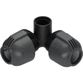 Přípojky a spojky k hadicím - Gardena L-kus 25 mm - vnitřní závit 3/4", s rohovou přípojkou zadešťovače - 1