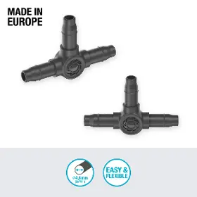 Zavlažovacie redukcie - Gardena MDS T-kus 4,6 mm - 3