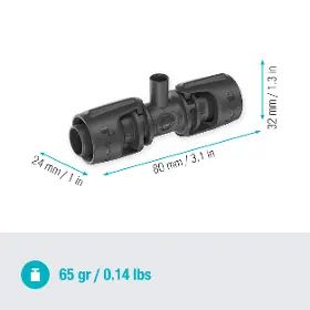 Zavlažovací redukce - Gardena MDS T-kus pro rozprašovací trysky 13 mm - 4