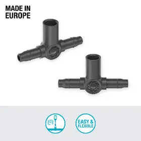 Zavlažovacie redukcie - Gardena MDS T-kus pre rozprašovacie trysky 4,6 mm - 3