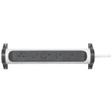 Legrand Predlžovací kábel 3 m 5 zásuviek s vypínačom WHITE BLACK