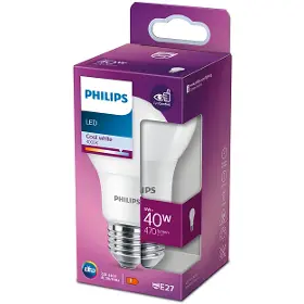Žárovka - Philips 40W E27 A60 4000K - 2