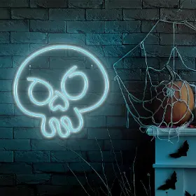 Neonové LED světla - Forever LED neon Skull Turquoise - 1