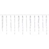 Emos LED vianočná girlanda – 12x cencúľ, 3,6 m, studená biela