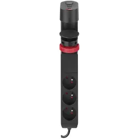 Prodlužovací kabel - Emos Prodlužovací kabel, 3 zásuvky, USB, 1,5 m - 4