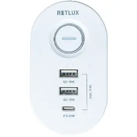 Prodlužovací kabel - Retlux RPC 72 WH Prodlužovací kabel na stůl 1,5 m - 5