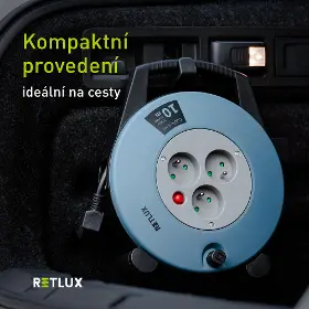 Prodlužovací kabel - Retlux RPC 54 Prodlužovací kabel v bubnu 10m - 11