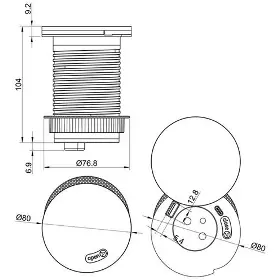 Prodlužovací kabel - Solight PP119CWB - 7