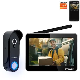 Smart domovní zvonek - Evolveo DoorPhone W7-black - 1