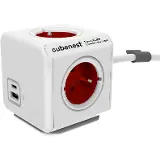 Cubenest PowerCube Extended USB PD 20W A+C červená 1,5m