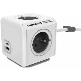 Prodlužovací kabel - Cubenest PowerCube Extended USB PD 20W A+C šedá 3m - 2