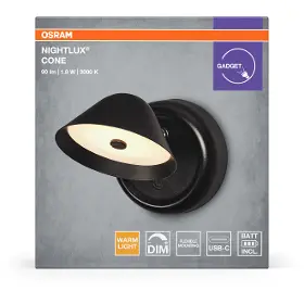 LED lampa - Osram Nightlux Cone 830 DIM USB BK - 6