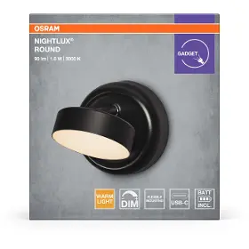 LED lampa - Osram Nightlux Round 830 DIM USB BK - 7