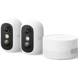 Anker Venkovní kamera eufy C35, 1080p bílá, 2ks + HomeBase Mini