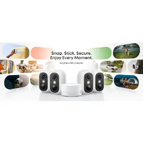 Kamerový systém - Anker Venkovní kamera eufy C35, 1080p bílá, sada 4ks+jednotka HomeBase Mini - 7