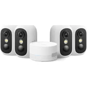 Kamerový systém - Anker Venkovní kamera eufy C35, 1080p bílá, sada 4ks+jednotka HomeBase Mini - 1