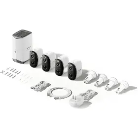 Kamerový systém - Baseus Sada 4 venkovních kamer Security N1 Plus 2K - 8