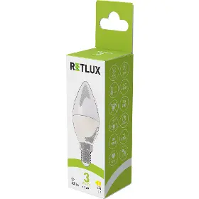 LED sviečková - Retlux RLL 676 LED žiarovka C37 E14 CW - 3