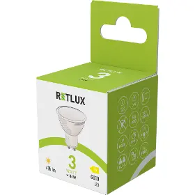 LED žárovka reflektorová - Retlux RLL 684 LED žárovka GU10 WW - 3