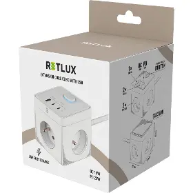 Prodlužovací kabel - Retlux Prodlužovací přívod CUBIXO - 4