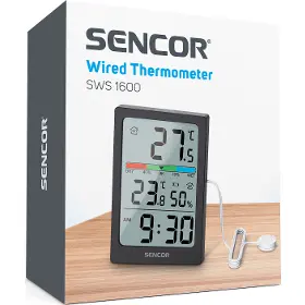 Teploměr s měřením vlhkosti - Sencor SWS 1600 - 8