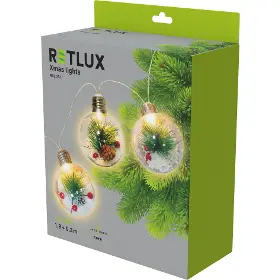 Vianočná dekorácia - Retlux RXL 513 Vianočná girlanda s guľami - 9