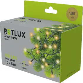 Vianočné osvetlenie - Retlux RXL 514 Vianočný reťazec 100 LED - 7