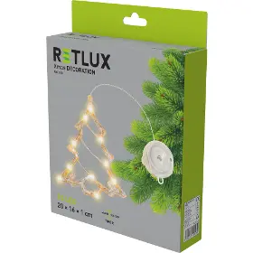 Vianočná dekorácia - Retlux RXL 518 Okenná dekorácia stromček - 7