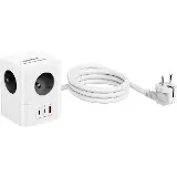 Cubenest PowerCube 4xAC PD 30W 1.5 m šedá