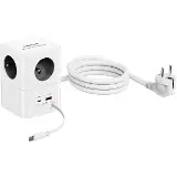 Cubenest PowerCube 4xAC PD 65W 1.5 m šedá