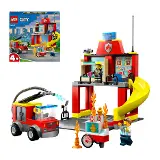 LEGO ® 60375 Fire Station and Fire Tr