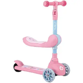 Koloběžka - MoMi Kiuru 2v1 pink - 1