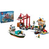 LEGO 60422 Prístav s nákladnou loďou