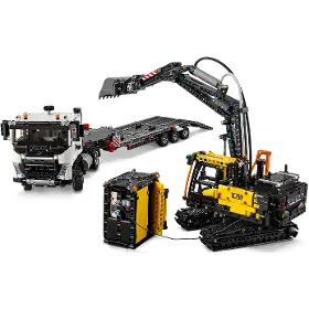 Stavebnice - LEGO ® 42175 Nákladní auto Volvo FMX a elektrický bagr Volvo EC230 - 5