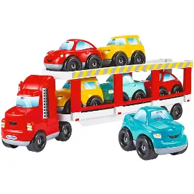 Nákladní auto - Ecoiffier E 3289 Transportér + 6 aut - 1