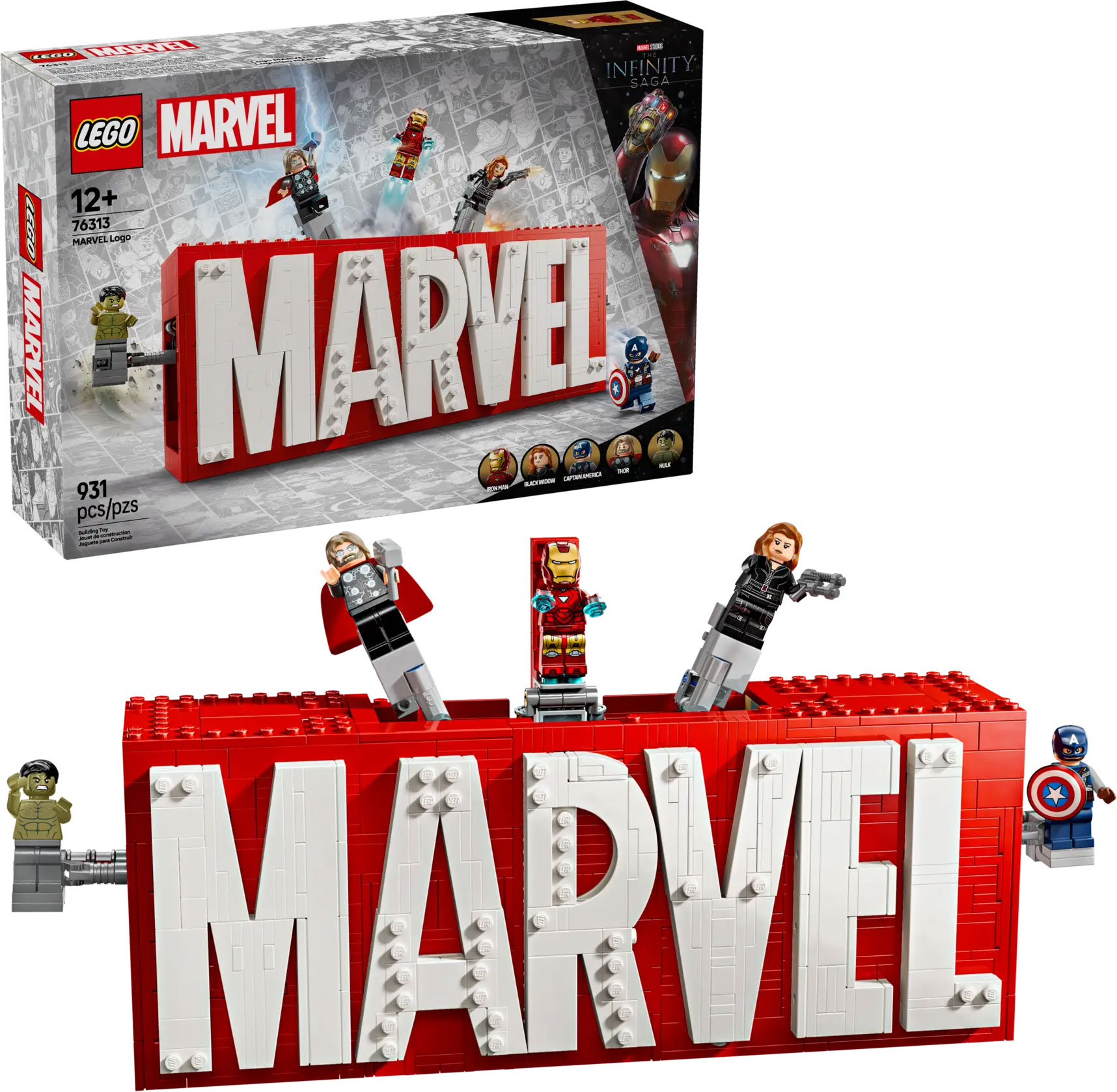 LEGO ® 76313 Logo MARVEL a minifigurky | Planeo