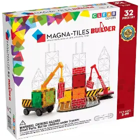 Magnetická stavebnice - Magna-Tiles MT-21632 Magnetická stavebnice Builder 32 ks - 10