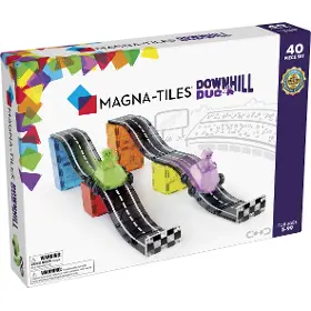 Magnetická stavebnice - Magna-Tiles MT-23840 Magnetická stavebnice Downhill Duo 40 ks - 10