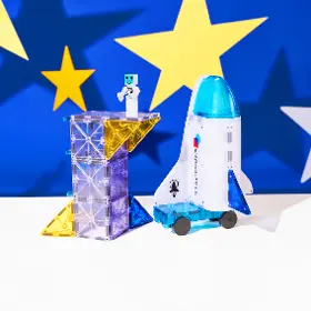 Magnetická stavebnice - Magna-Tiles MT-242032SP Magnetická stavebnice Space 32 ks - 5